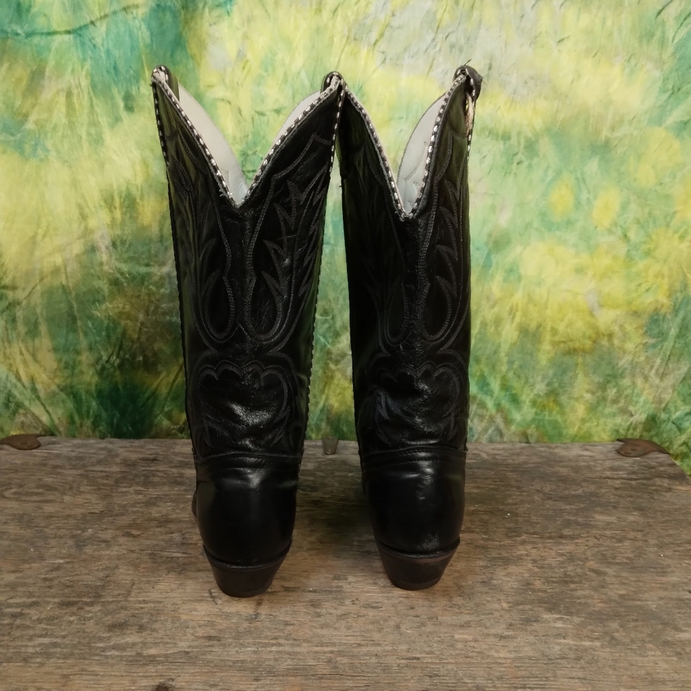Rodeo drive black cowboy boots - Picture 7 of 8